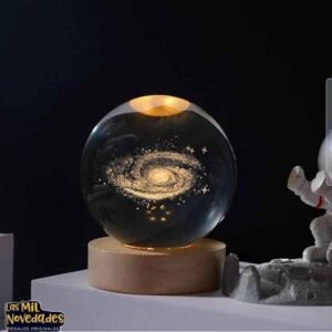 LAMPARA ESFERA CRISTAL 3D - Imagen 2