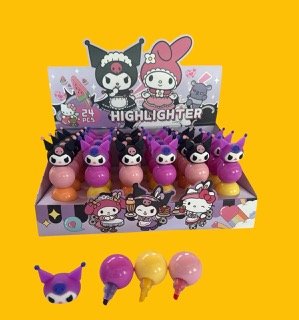 RESALTADOR *KUROMI* 3 BOLITAS ENCASTRABLE