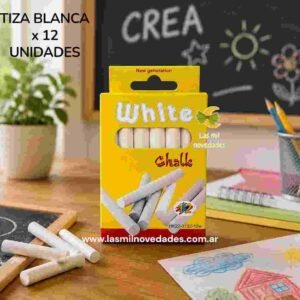 TIZA BLANCA x 12 unidades