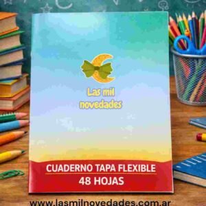 CUADERNO TAPA BLANDA FLEX x 48 hojas ***RAYADO*** - Imagen 1