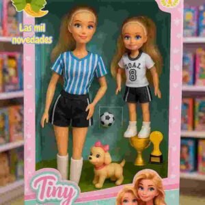 MUÑECA TINY FUTBOLISTA con accesorios