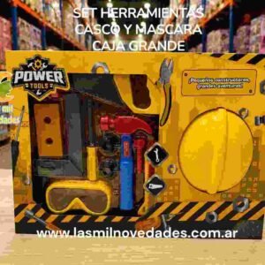 *CASCO Y MASCARA* SET HERRAMIENTA ¨CAJA GRANDE¨
