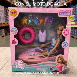 MUÑECA TINY CON SU MOTO DE AGUA - Imagen 2
