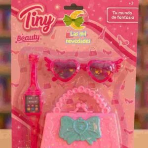 CONJUNTO TINY DE BELLEZA CON CARTERA RELOJ Y ANTEOJOS - Imagen 2