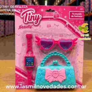 CONJUNTO TINY DE BELLEZA CON CARTERA RELOJ Y ANTEOJOS - Imagen 1