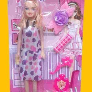 MUÑECA FASHION GIRL BLISTER CON RULERO Y ACCESORIOS