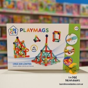 JUEGO DE BLOQUES **MAGNETICOS x 42 pcs MULTICOLORES** - Imagen 1