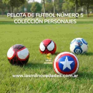 PELOTA DE FUTBOL N° 5 "COLECCION PERSONAJES" - Imagen 1