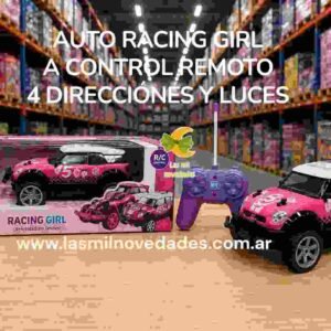 AUTO *RACING GIRL* A CONTROL REMOTO 4 DIRECCIONES Y LUCES - Imagen 1