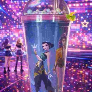 VASO ACRILICO TERMICO ***KAWAI*** SHINE CON SORBETE variedad de diseños - Imagen 2