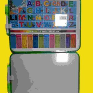 PIZARRA "BLANCA CON ABC" FASTER CON FIBRA 25x28 cms ITEM PZ8003 - Imagen 1