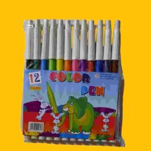 FIBRA COLOR PEN x12 TAPA "BLANCA"