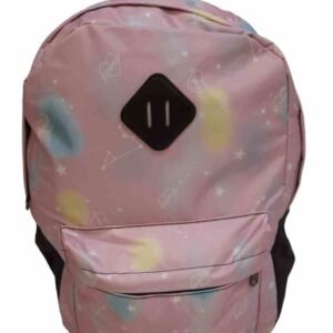 MOCHILA ESTAMPA UNIVERSO 18" BS8872 Variedad de colores, ROSA, CELESTE O NEGRO - Imagen 2