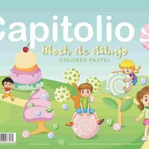 BLOCK DE DIBUJO "PASTEL" TIPO NENE CAPITOLIO x 20 hojas