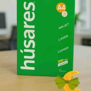 RESMA x 500 hjs HUSARES A4 CALIDAD PREMIUN 70 GRS VERDE - Imagen 1