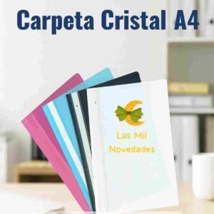 CARPETA TRANSPARENTE O CRISTAL "A4" - Imagen 1