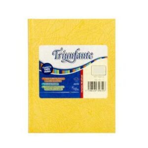CUADERNO N°1 100 HOJAS TAPA DURA "ARAÑA AMARILLO" TRIUNFANTE - Imagen 1
