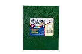 CUADERNO N°1 100 HOJAS TAPA DURA "ARAÑA VERDE" TRIUNFANTE