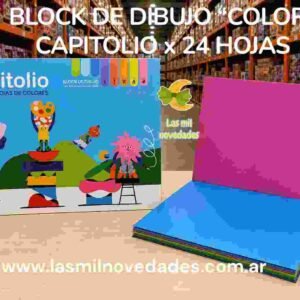 BLOCK DE DIBUJO "COLOR" TIPO NENE CAPITOLIO x 24 hojas