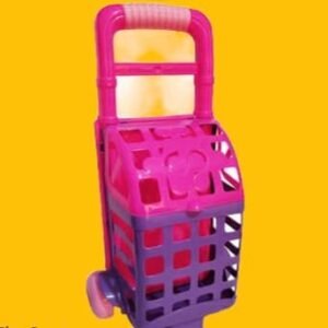 CARRITO DE COMPRAS ROSA CON LILA - Imagen 1