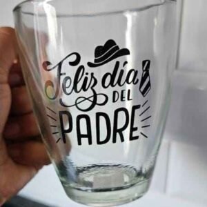 TAZA VIDRIO SUPER REFORZADO **DIA DEL PADRE** - Imagen 2
