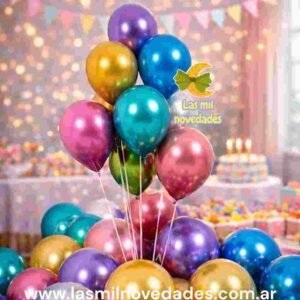 GLOBO LATEX  x 50 unidades **METALIZADOS**