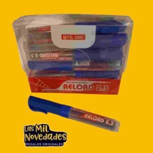 MARCADOR AZUL "RECARGABLE" PARA PIZARRA BLANCA RELOAD 2.3 UU - Imagen 1
