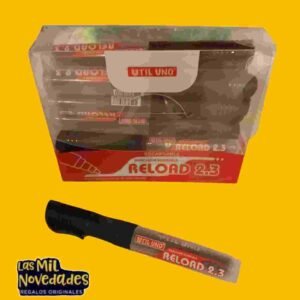 MARCADOR NEGRO "RECARGABLE" PARA PIZARRA BLANCA RELOAD 2.3 UU