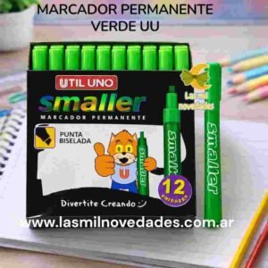 MARCADOR FIBRON PERMANENTE "VERDE" UU - Imagen 1