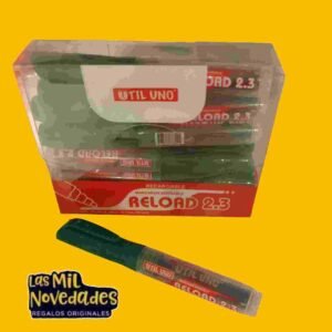 MARCADOR VERDE "RECARGABLE" PARA PIZARRA BLANCA RELOAD 2.3 UU - Imagen 1