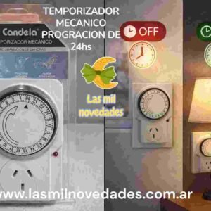 TEMPORIZADOR MECANICO programacion de 24 hs