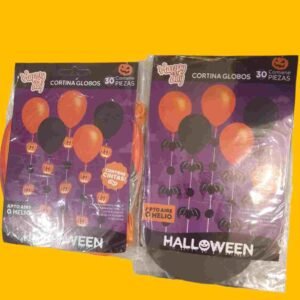 CORTINA GLOBOS HALLOWEEN x 30 PIEZAS