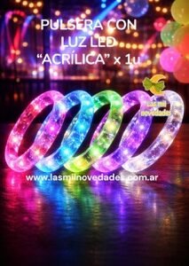 PULSERA CON LUZ LED "ACRILICA" x 1 - Imagen 1