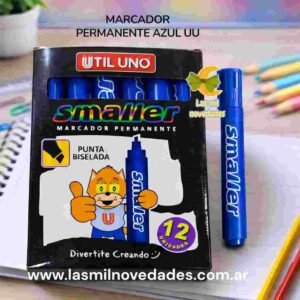 MARCADOR FIBRON PERMANENTE "AZUL" UU