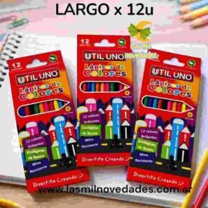 LAPIZ COLOR "LARGO" x 12 unidades UU - Imagen 1