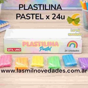 PLASTILINA x 24 unidades UU variedad de colores - Imagen 2