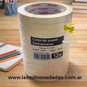 CINTA DE PAPEL 1 x 12 mm x 40 mts UU o CANDELA - Imagen 1
