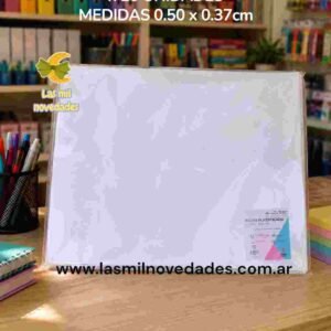 HOJA PARA PLASTIFICADO EN FRIO X 10 UNIDADES. MEDIDAS 0.50 X 0.37cm