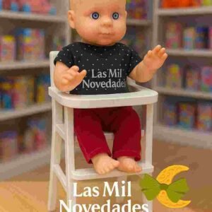BEBE CON SILLITA DE COMER - Imagen 1
