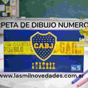 CARPETA NUM 5 "DE DIBUJO"***ESTAMPADA*** sin aros variedad de colores
