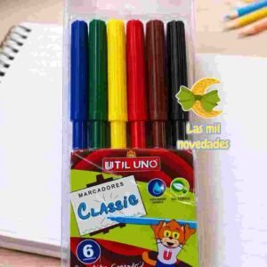 FIBRA COLOR PEN X 6 TAPA "COLOR" 856-6 - Imagen 2