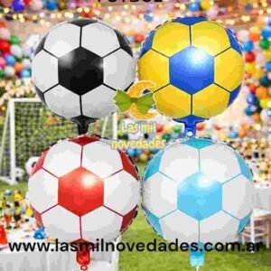 GLOBO 18" FORMA EQUIPO DE FUTBOL O PELOTA x 1 - Imagen 1
