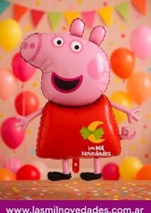 GLOBO x 1 ¨PEPPA PIG¨ 15 pulgadas o 40 cms aprox - Imagen 1