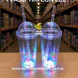 VASO CON SORBETE TIKI **CON LUZ** Wawi - Imagen 1