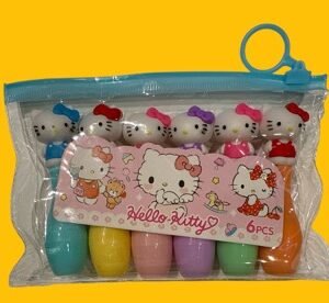 RESALTADOR CON 6 **KITTY** EN CARTUCHERA - Imagen 1