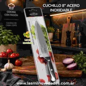 CUCHILLO 8" ACERO INOXIDABLE - Imagen 1