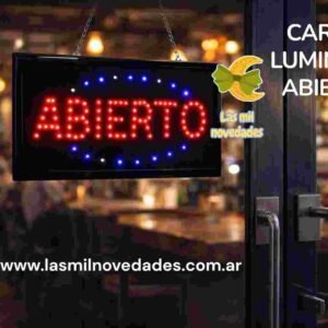 CARTEL LUMINOSO "ABIERTO" ORYX - Imagen 2