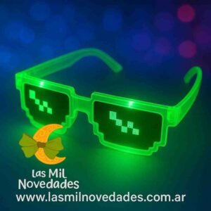 ANTEOJO x 1 **LENTE PIXELADO** CON LUZ LED - Imagen 2