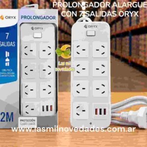 PROLONGADOR ALARGUE CON 7 SALIDAS ORYX