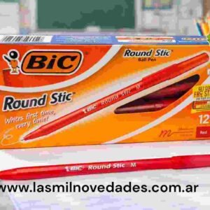 LAPICERA "BIC ROUND STIC" ROJO